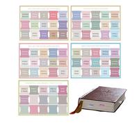 Tabs for Bible | Tabs for Bible Study Tabs 5 fogli | Adesivi per notebook Forniture per diari per principianti Studiare Adulti Devozione personale Bambini Scuola Ufficio Compleanno