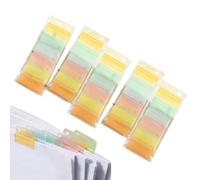 Tabs for Books - Push Pull Page Index Flags, Adhesive Note Markers for Notebook Journal Textbook Paper | Planner Sorting Tabs for Teachers Students Office School Home Study Filing Organization Labels