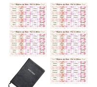 Tabs indice biblico, Tabs bibliche floreali,Studiare le mappe alla scheda floreale biblica impermeabile - Home School Travel novità stazionaria con parole motivanti per il giornale,