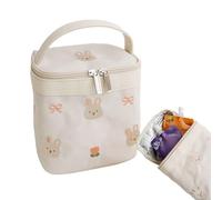 TABSIRAH Borsa per il pranzo da donna, piccola borsa frigo con motivo cartoni animati, riutilizzabile, da lavoro, pieghevole, elegante, da viaggio, per picnic, spiaggia, snack, alimenti per bambini