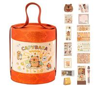 TABSIRAH Capybara - Taccuino per la scuola, grazioso taccuino da cucito, include adesivi, penna, blocco note, ciondolo, peluche per studenti scolastici, decorazione quotidiana, Attributo singolo