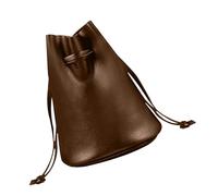 TABSIRAH Sacchetti con coulisse, sacchetti trasparenti per caramelle, piccoli sacchetti regalo, sacchetti trasparenti per caramelle, coulisse nera, pelle PU per uomini e donne per dadi, pietre