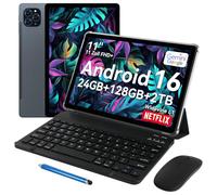 TABWEE 11 Pollici Tablet Android 16, Tablet con Tastiera, 24GB RAM+128GB ROM+2TB Espansione, Octa-Core T615, 1920x1200 FHD+IPS, Gemini AI, 8000mAh, 13MP+5MP, 5G WiFi/GPS/Split-Screen/Face ID/BT5.0