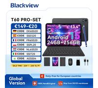TABWEE T60 Pro 13.4 Pollici Wifi Tablet Andriod 15 24GB+256GB 10000mAh Gemini AI