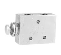 TAC2 41P 2 Position 3 Way Air Pneumatic Knob Control ON OFF Toggle Valve Premium Durable Metal Construction for Industrial Machinery and Automation Systems