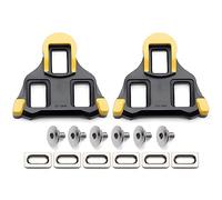 Tacchette Bici Compatibili con Shimano SPD-SL (SH11) Cleat - Set di Tacchetti di Ricambio per Bici da Corsa, Carretera e Gravel (Giallo)