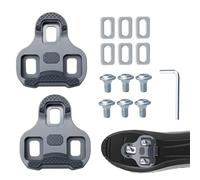 Tacchette Compatibili con Look Keo, Pedali Bici, Pedali Bici Corsa, Regolabili 4.5°, per MTB, Tenuta Professionale Ciclisti Agonisti Ciclisti Quotidiani (Grigie)