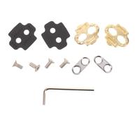 Tacchette in Metallo per Bici da Strada e Gravel | Installazione Semplice, Collegamento Sicuro, Leggere e Portatili, Viti Rondelle e Chiave Esagonale Incluse