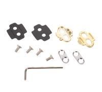 Tacchette per Pedali Bici in Metallo con Viti e Rondelle | Bici da Strada e Gravel, Montaggio Semplice con Chiave a Brugola, con Inserti Antiscivolo Inclusi