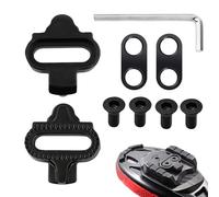 Tacchette per Pedali MTB Compatibili Shimano SPD SM-SH51, Look Keo, Tacchette SPD Mountain Bike e Bici da Corsa, Pedali SPD Attacchi Include Chiave per Installazione, in Acciaio Cromo Molibdeno