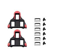 Tacchette SPD-SL e SPD, giallo 6° blu 2° rosso 0° nero grigio, per scarpe ciclismo strada e indoor cycling(SPD-SL Red 0°)