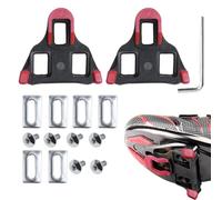 Tacchetti da ciclismo - 2 tacchetti di bloccaggio per pedali da ciclismo, per interni e strada, clip per la stabilità e il trasferimento di potenza