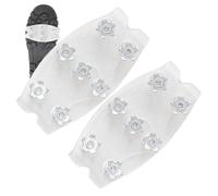 Tacchetti da ghiaccio - 7 punte universali invisibili antiscivolo | punte invernali per stivali e scarpe | per uomini escursionismo all'aperto sport neve catene da neve artigli in silicone