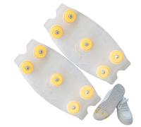 Tacchetti da ghiaccio in silicone a 5 punte, universali, per adulti e bambini, antiscivolo, kit di trazione per passeggiate invernali, escursioni, neve, ghiaccio e avventure