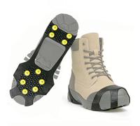 Tacchetti da ghiaccio invernali per racchette da neve, coperture antiscivolo con punte rimovibili in acciaio inossidabile per escursionismo, jogging, passeggiate a bassa temperatura