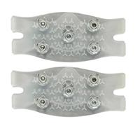 Tacchetti da ghiaccio regolabili, leggeri e resistenti, tacchetti in metallo antiscivolo, design leggero antiscivolo, sicuro e affidabile per sport freddi, supporto per passeggiate invernali