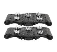 Tacchetti da neve - 4,6 x 12,5 x 2 cm, tacchetti antiscivolo per scarpe da trekking, corsa, stabilizzatori per stivali, scarpe da ginnastica, alpinismo, sicurezza sui sentieri