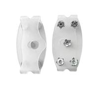 Tacchetti da neve | Artigli per calzature antiscivolo trasparenti | Impugnature per ghiaccio e neve per scarpe | Copriscarpe trasparenti antiscivolo per uomo, donna, principiante, camminata