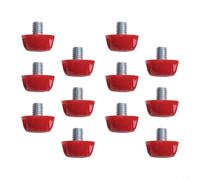 Tacchetti di ricambio per scarpe da calcio da uomo, 7 mm e 10 mm, con chiave, borchie in plastica resistenti all'usura, per allenamento sul campo dell'erba e match play, verde e (rosso 7 mm + 10 mm)