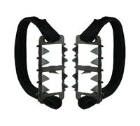 - Tacchetti di sicurezza leggeri e regolabili | 2 tacchetti antiscivolo per neve, unisex, adulti, anziani, alpinismo, arrampicata, escursionismo, pesca, jogging