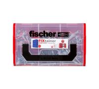 Fischer FixTainer DuoPower con Vite, Valigetta 105 Tasselli Duopower con Vite, per Fissaggio su Muro Pieno e Cartongesso di Mensole, Pensili, Staffe TV, 210 Pz totali