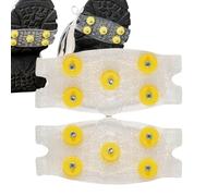 Tacchetti ghiaccio per scarpe e stivali | Tacchetti neve a 5 artigli | Scarpe chiodate per ghiaccio e neve | Tacchettis trazione Impugnature in silicone antiscivolo | Ramponi per Scarponi Trekking
