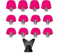 Tacchetti in plastica da 12 Pezzi da 7 mm e 10 mm con Chiave M 5 per Tacchetti da Calcio da Campo.