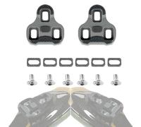 Tacchetti per biciclette compatibili con pedali Look Keo, tacchetti classici in carbonio Grip Blade 2 Max a 3 fori Set di piastre per tacchetti per scarpe da ciclismo su strada, agonistico,grigio