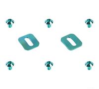 Tacchetti per pedali in lega Ti con viti M5 x 11 mm, per Xpresso e sistemi Xpro, colore argento, dimensioni 2,3 x 2 cm, confezione da 2 (verde)