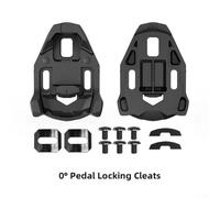Tacchetti per pedali per bici da strada per Time Xpresso/Xpro LClic, angolo di bloccaggio regolabile 0°/5°, PA+TPU composito, nero, 9,2 x 6,5 cm (A-0°)