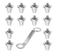 Tacchetti per scarpe da calcio - Tacchetti compatibili con Nike, set da 12 pezzi con viti, robusti tacchetti di ricambio in alluminio per un allenamento ottimale e per il rugby