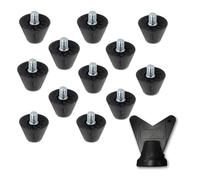 Tacchetti Plastica Calcio M5, 12 Pezzi Tacchetti Plastica Calcio per tacchetti di ricambio Nike, per Ferro Avvitabili Allenamento Atletico