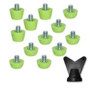 Tacchetti Plastica Calcio M5, 12 Pezzi Tacchetti Plastica Calcio per tacchetti di ricambio Nike, per Ferro Avvitabili Allenamento Atletico