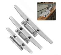 Tacchetto per corda da barca in acciaio inossidabile 316, offre un ormeggio sicuro con fori preforati per una facile installazione sui ponti (10,2 cm)