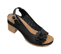 Tacchi a blocco per le donne sandali a punta aperta per le donne eleganti e comodi cursori da passeggio leggeri cursori traspiranti versatili sandali eleganti estivi da viaggio scarpe da passeggio