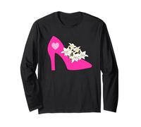 Tacchi alti amante tacchi rosa scarpe collezionista giglio fiore amante Maglia a Manica