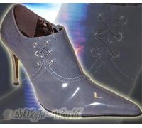 Tacchi Alti - Elegante Vernice Stivali Alla Caviglia Gina Grigio