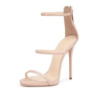 Tacchi alti per le donne 13cm Slingback punta a spillo pompe slip-on tacchi alti ufficio signora sandali partito prom vestito scarpe, D, 37