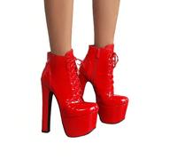 Tacchi alti - Sexy Internet Celebrity Short Boots Catwalk Style Large Scarpe da donna Sii il centro dell'attenzione in questi paragrafi. Questi tacchi sono pensati per le donne audaci e sicure di sé c