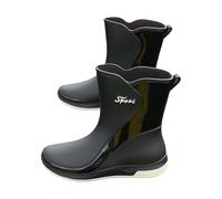 Tacchi Da Donna Vestiti Con Jeans Scarpe da pioggia casual per le donne, stivaletti corti, scarpe all'aperto per le donne nere per la taglia 7, Le Noir, 39 EU