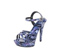 Tacchi da Sposa e da Ufficio per Donne Minute - Scarpe da Corte a Calzata Stretta per la Taglia 5 per Lo Shopping, Gli Appuntamenti, Le Vacanze, Le Passeggiate,Blu,35 EU