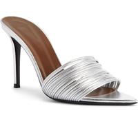 Tacchi Per Le Donne Gattino Tacchi Bassi Aperti Piede Quadrato Perizoma Tacco Sandali Moda Sexy Scarpe Comfort Per, argento, 34 EU