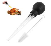 Tacchino Baster - Siringa da cucina multiuso con spazzola per la pulizia, semplice spremitura strumento da cucina per carne succosa pollame BBQ | Pratico accessorio per la preparazione di cuochi