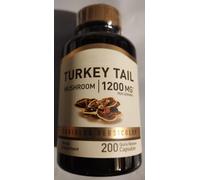 Tacchino Coda Fungo 1200mg 200 Capsule No-Ogm/Nessun Conservanti/Nessun Glutine/