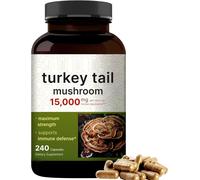 Tacchino Coda Fungo 15000mg 240 Capsule No-Ogm/Nessun Conservanti/Nessun