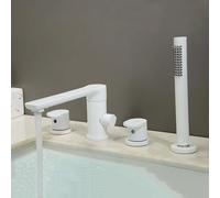 TACCHIO DECONDA PACCHERA TACCHIO CON SCHEDA DOCCHIO 360 ° ROTAZIONE 2 TAP BAGNO MODIE SETTA CHIEDI A DOPPIO, NERO LWX