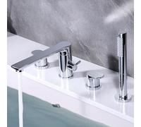 TACCHIO DECONDA PACCHERA TACCHIO CON SCHEDA DOCCHIO 360 ° ROTAZIONE 2 TAP BAGNO MODIE SETTA CHIEDI A DOPPIO, NERO LWX