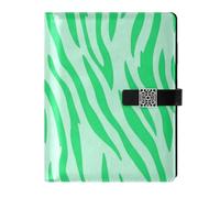 Taccuini a spirale foderati in pelle verde menta tigri pelliccia texture copertina impermeabile soggetto notebook college per la pianificazione 6.7x9.2