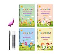 Taccuini cancellabili con scritta incisa, manuali per copiare l'inchiostro scomparso per bambini, libro di esercizi per l'etichettatura, set di esercizi per l'asilo, feste, feste