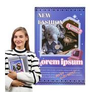 Taccuini di fantasia per le donne, quaderni estetici per l'eco- Note con copertina rigida del diario di moda,Forniture scolastiche che scrivono libri, libro di giornale fisso per